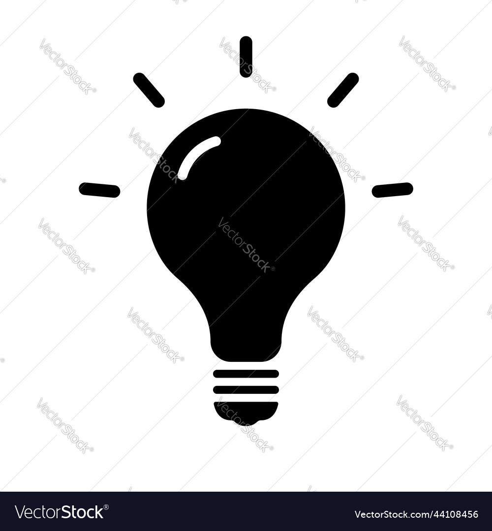 Light Bulb Silhouette Icon