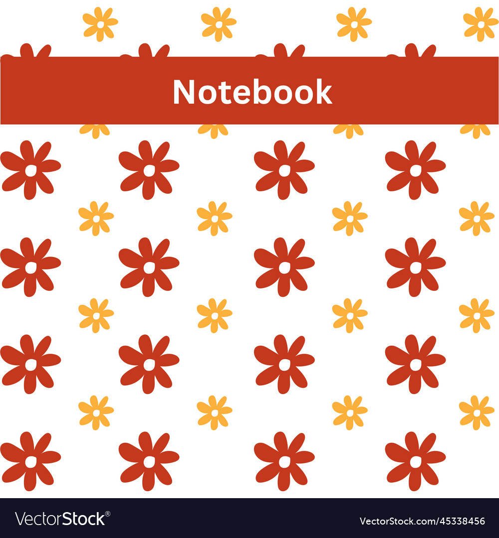 Notebook design vector image Notebook design