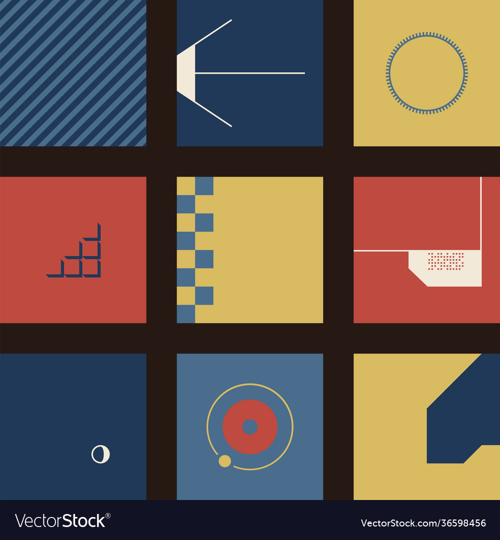 Retro future abstract pattern