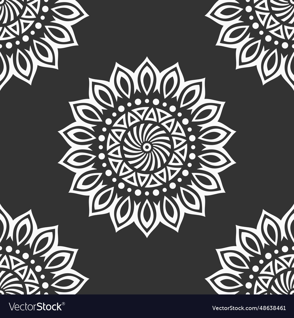 Abstract seamless pattern with round geometric vector image Abstract seamless pattern with round geometric