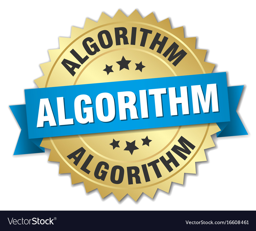 Algorithm runde isolierte Goldabzeichen