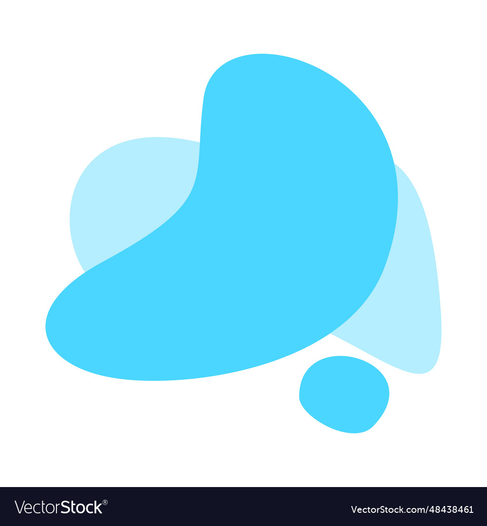 Blob organic shape for copy space abstract fluid