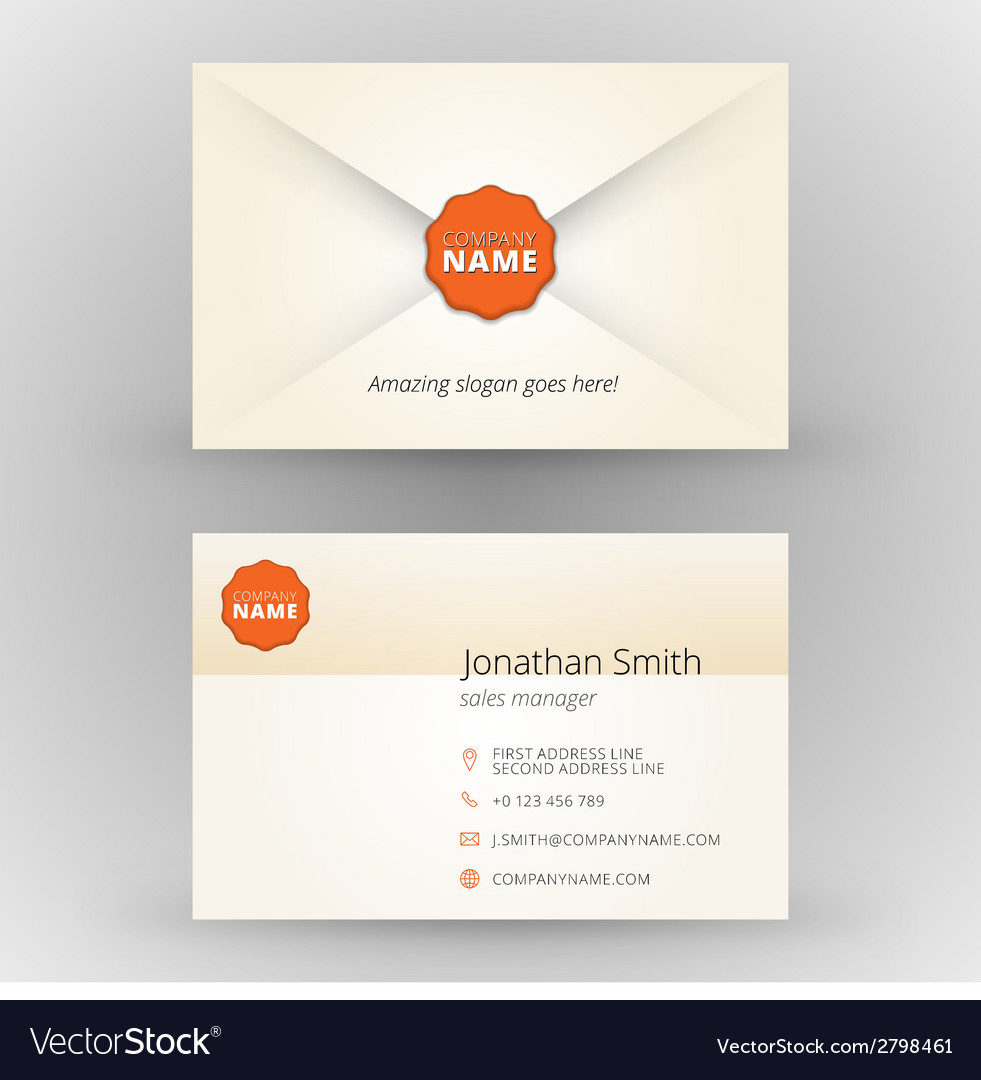 Creative business card design print template