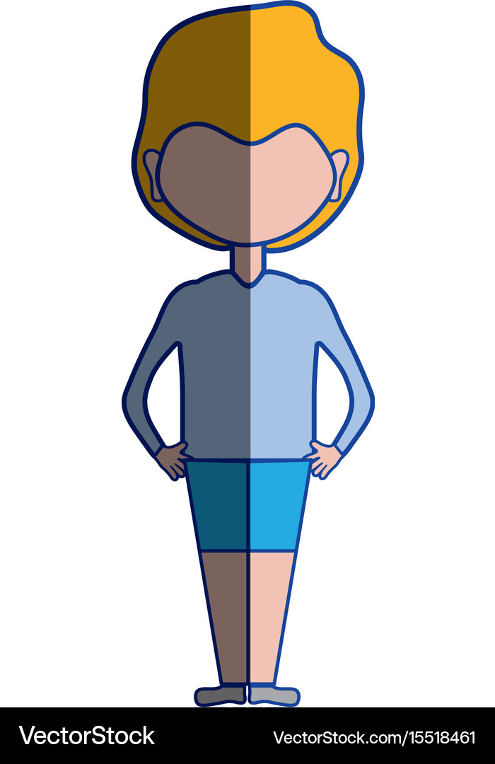 Cute man with hairstyle design Royalty Free Vector Image