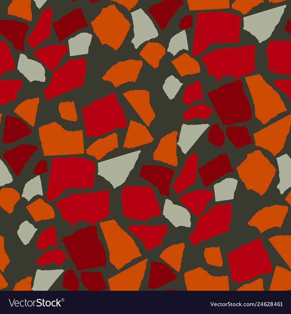 Decorative paper cut seamless pattern Royalty Free Vector