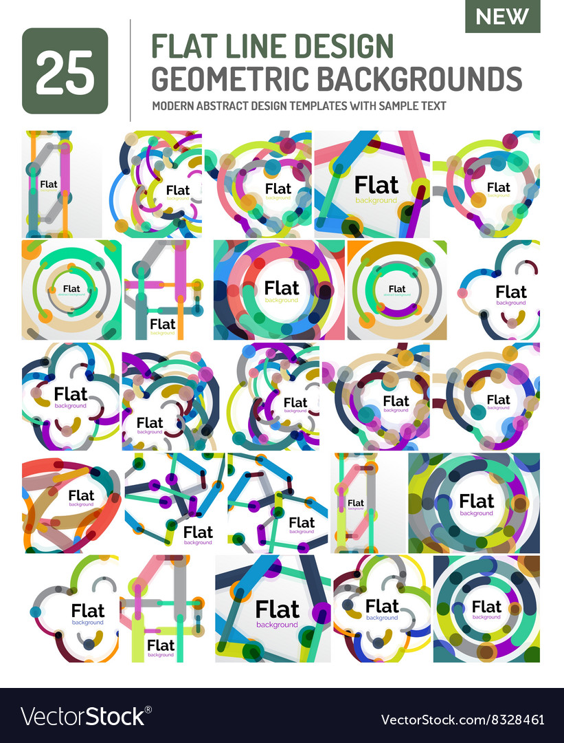 Flat line design background