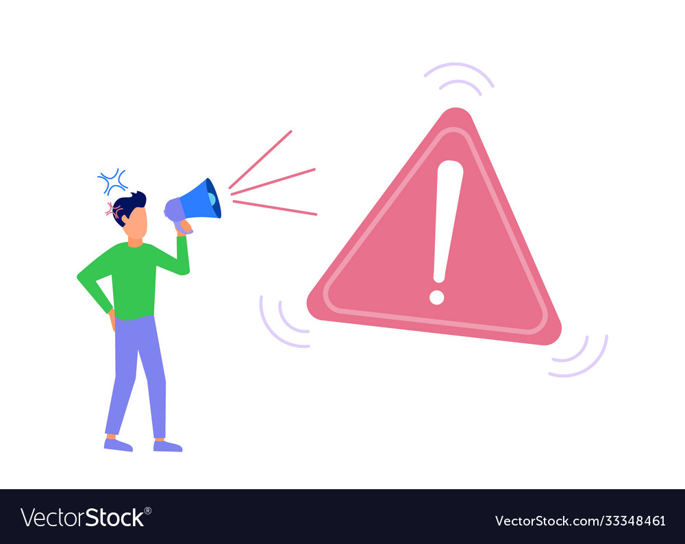 Graphic cartoon character error Royalty Free Vector Image