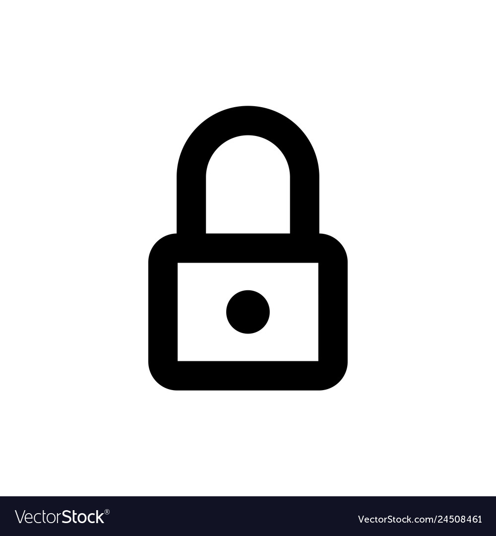 Lock icon web secure sign