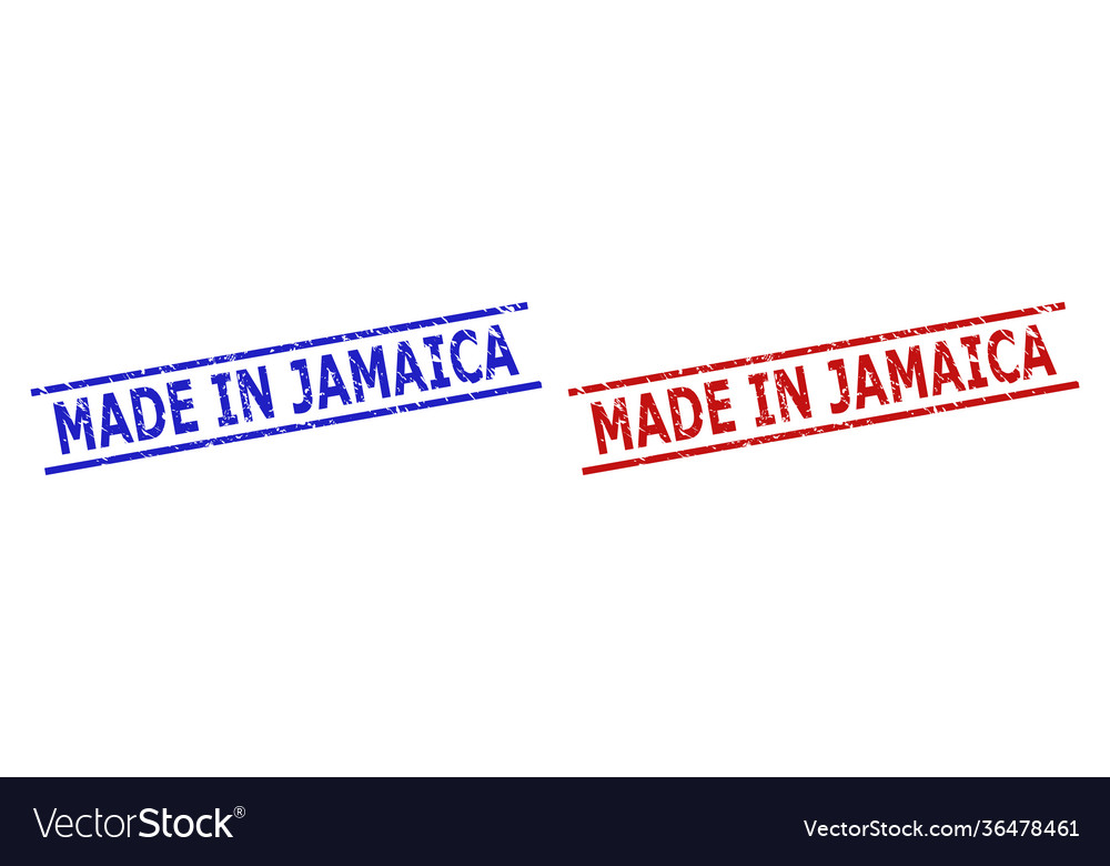 Made in jamaica watermarks with scratched style