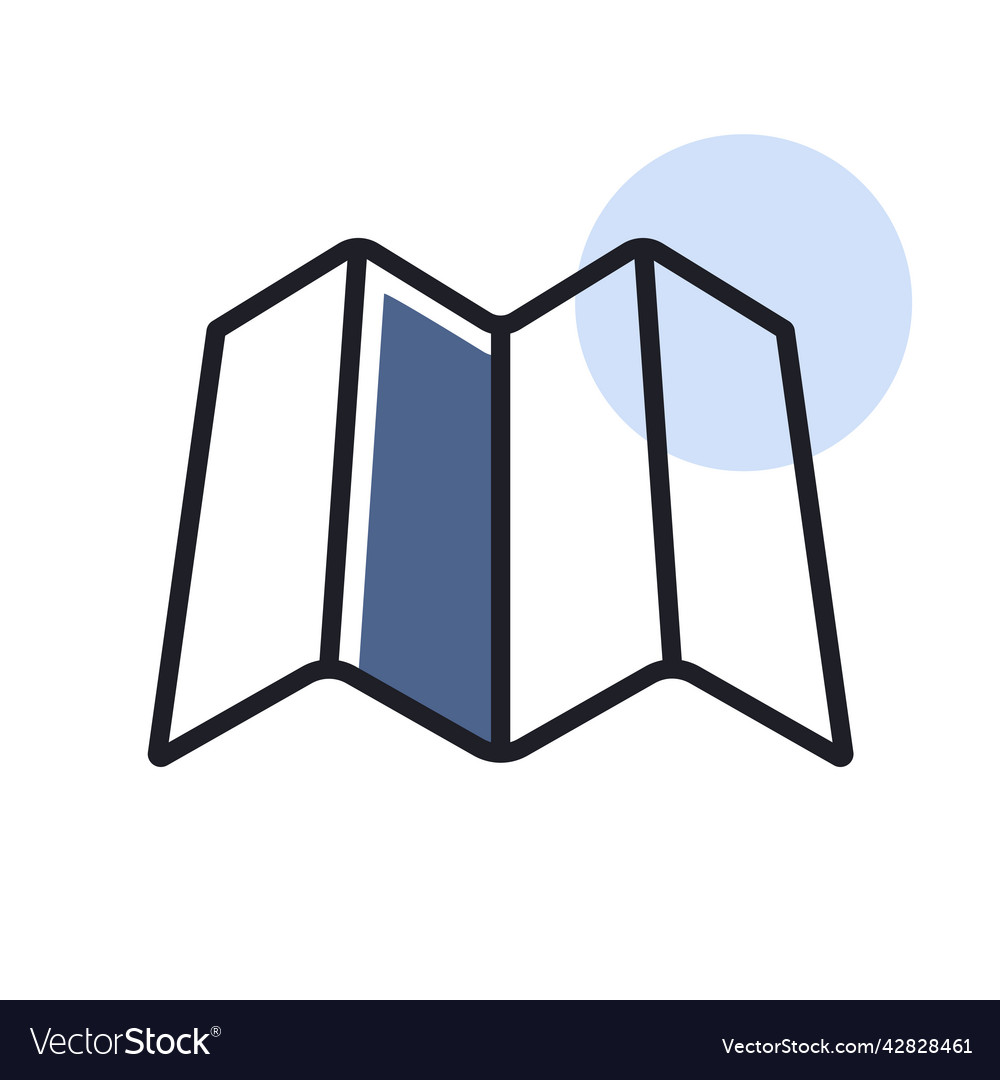 Map isolated icon navigation sign graph symbol