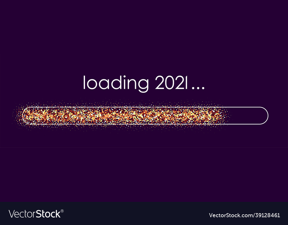 New year 2021 loading bar