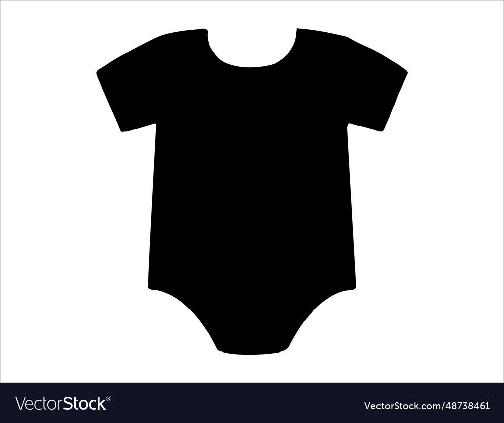 Onesie silhouette art Royalty Free Vector Image