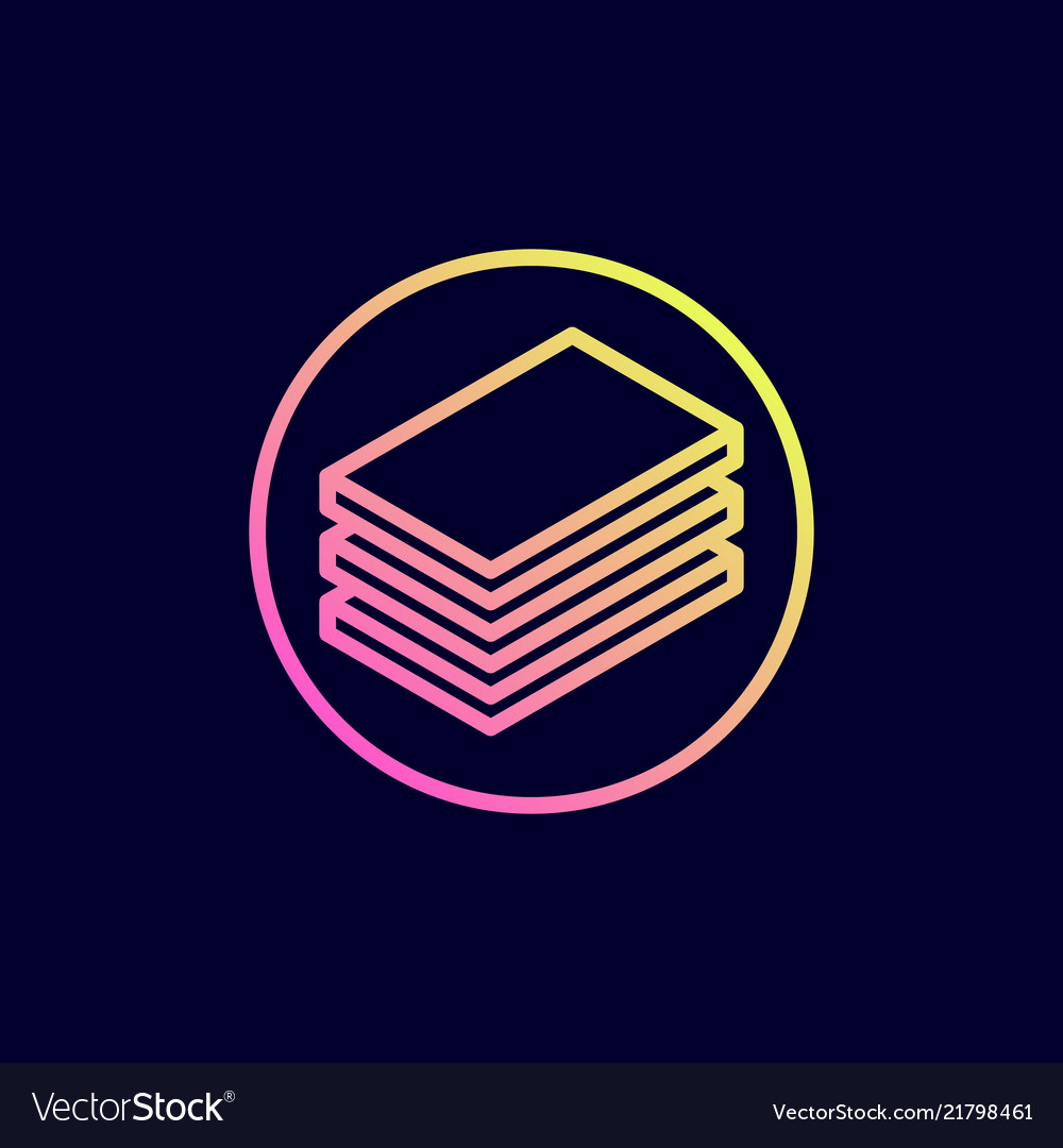 Stack of documents icon vector image Stack of documents icon