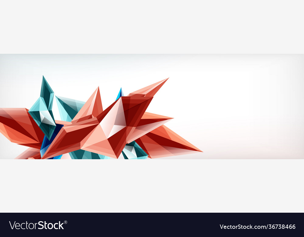 3d triangles and pyramids abstract