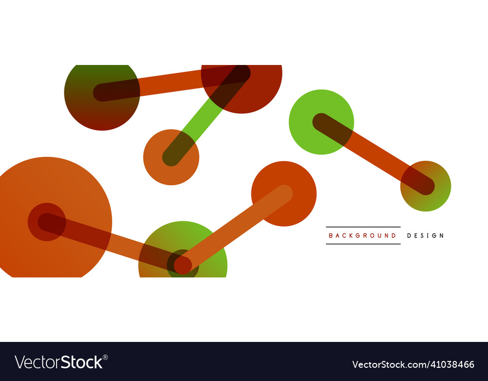 Abstract background round dots connected by lines Vector Image Abstract background round dots connected by lines