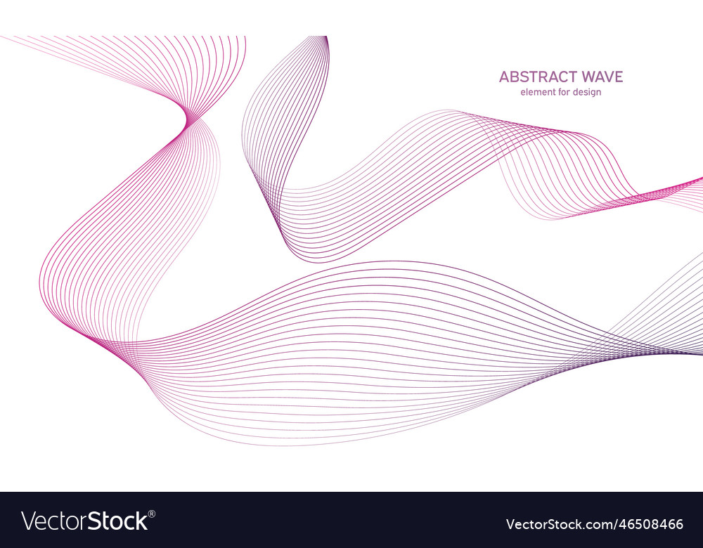 Abstract colorful wave element for design digital