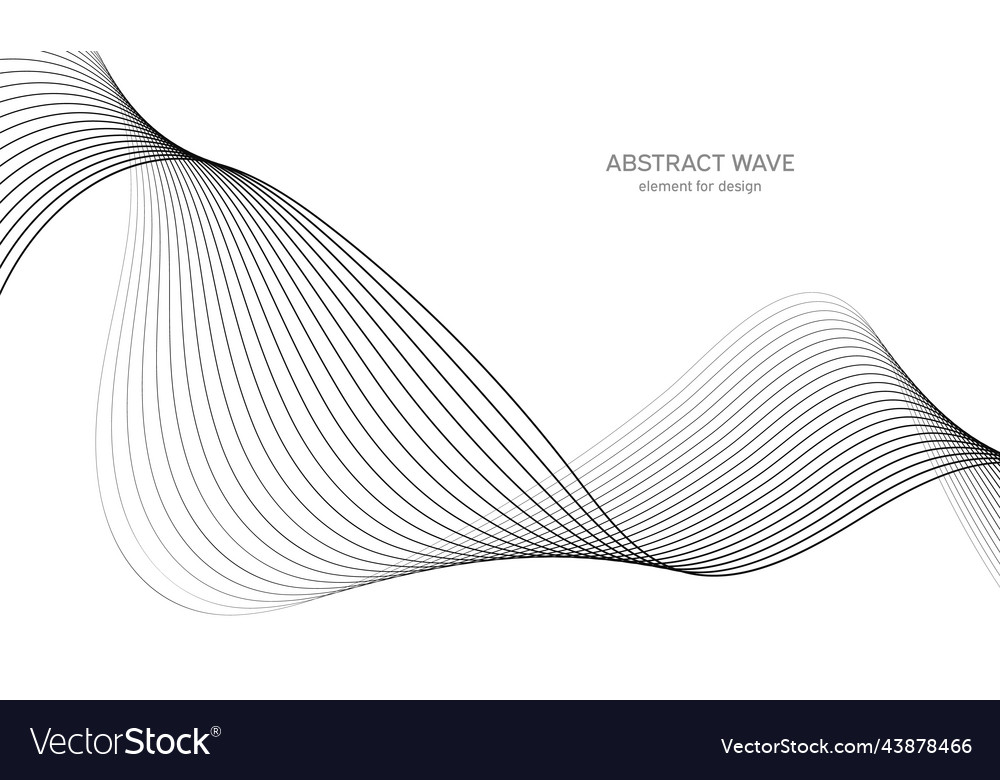 Abstract wave element for design digital vector image Abstract wave element for design digital