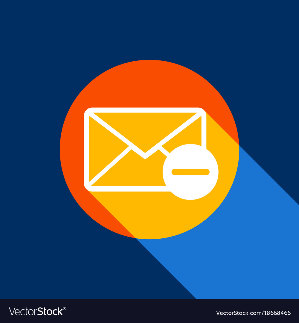 Mail sign with remove mark