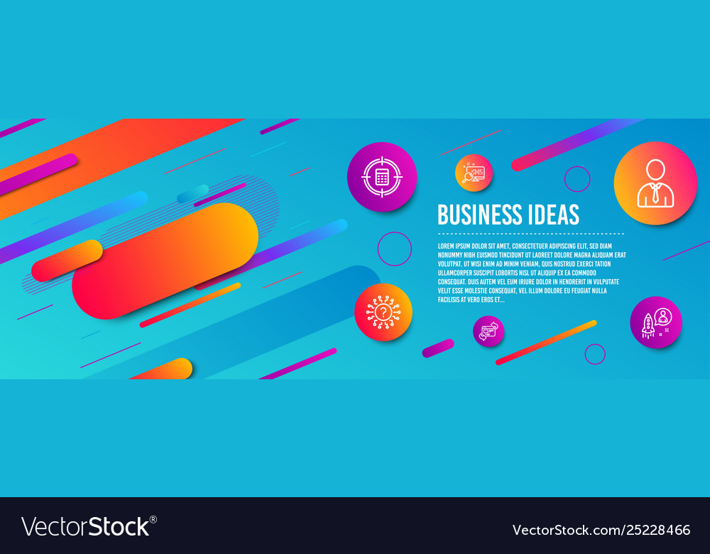 Refresh website search and question mark icons vector image Refresh website search and question mark icons