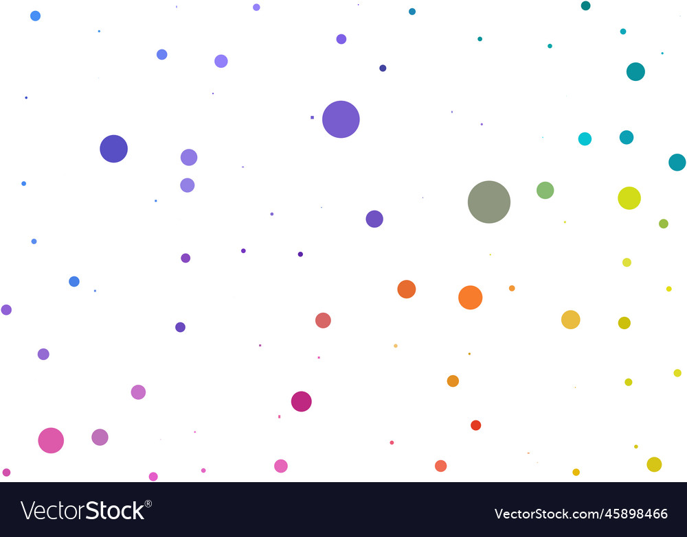 Seamless pattern multi-colored circles on a white