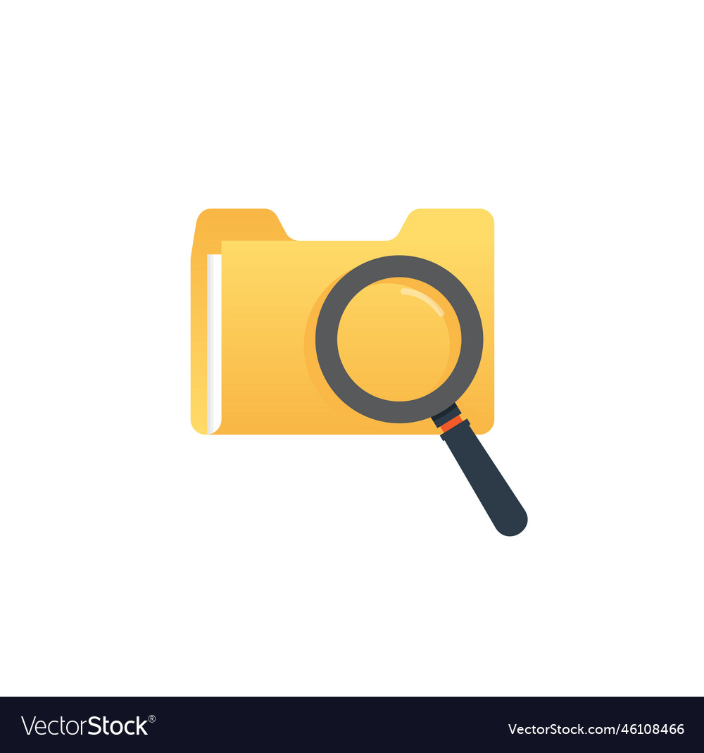 Searching through folders user interface icon