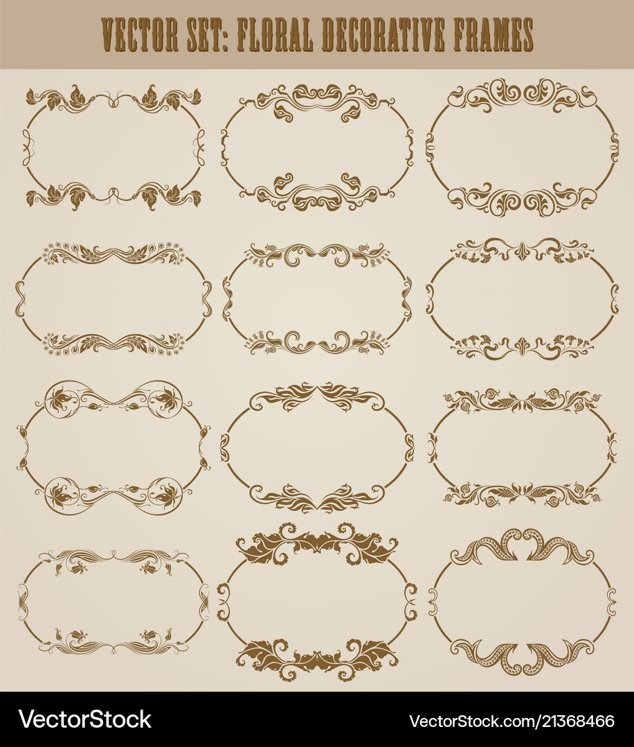 Set decorative hand drawn elements Royalty Free Vector Image