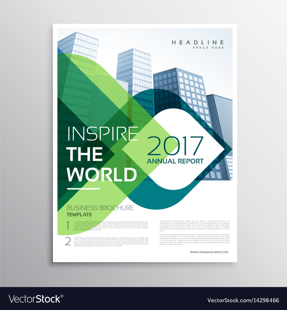 stylish brochure presentation leaflet template vector image