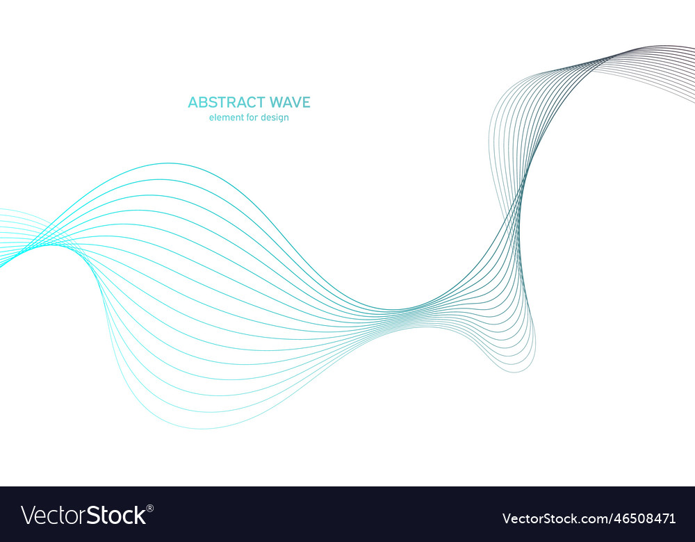 Abstract colorful wave element for design digital vector image Abstract colorful wave element for design digital
