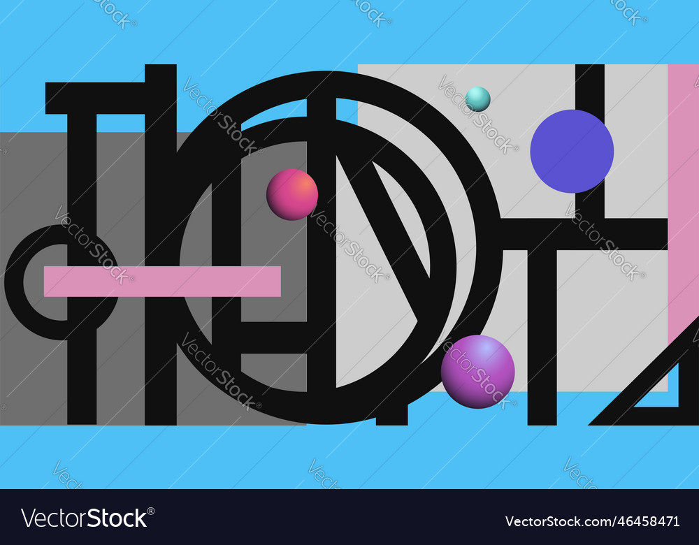 Abstract geometric background with simple shapes