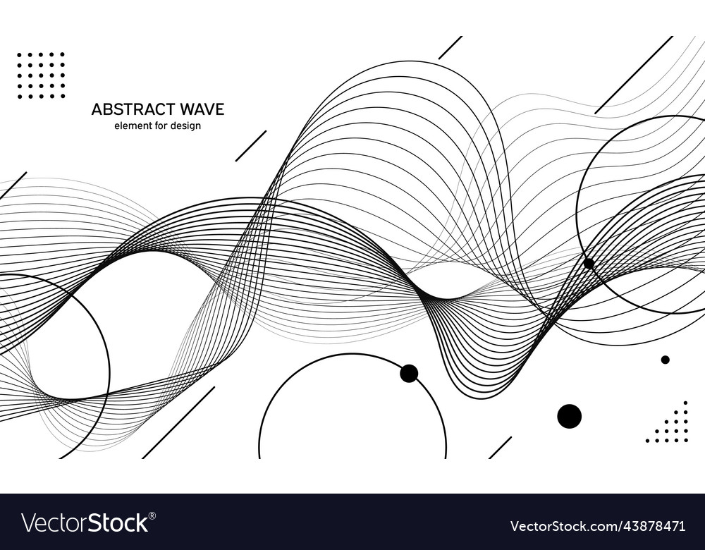 Abstract wave element for design digital vector image Abstract wave element for design digital