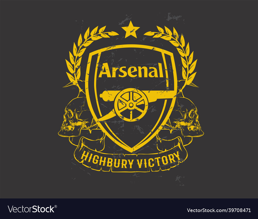 Arsenal fc london football club Royalty Free Vector Image