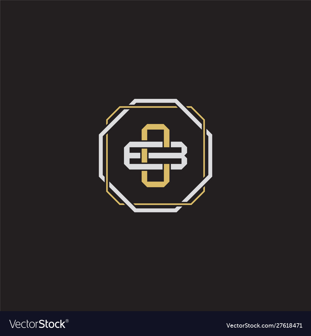 Cb initial letter overlapping interlock logo Vector Image Cb initial letter overlapping interlock logo