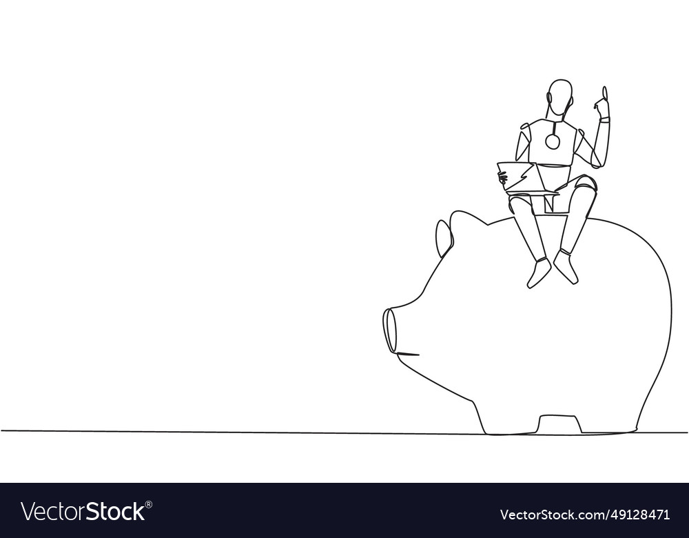 Continuous one line drawing robotic artificial