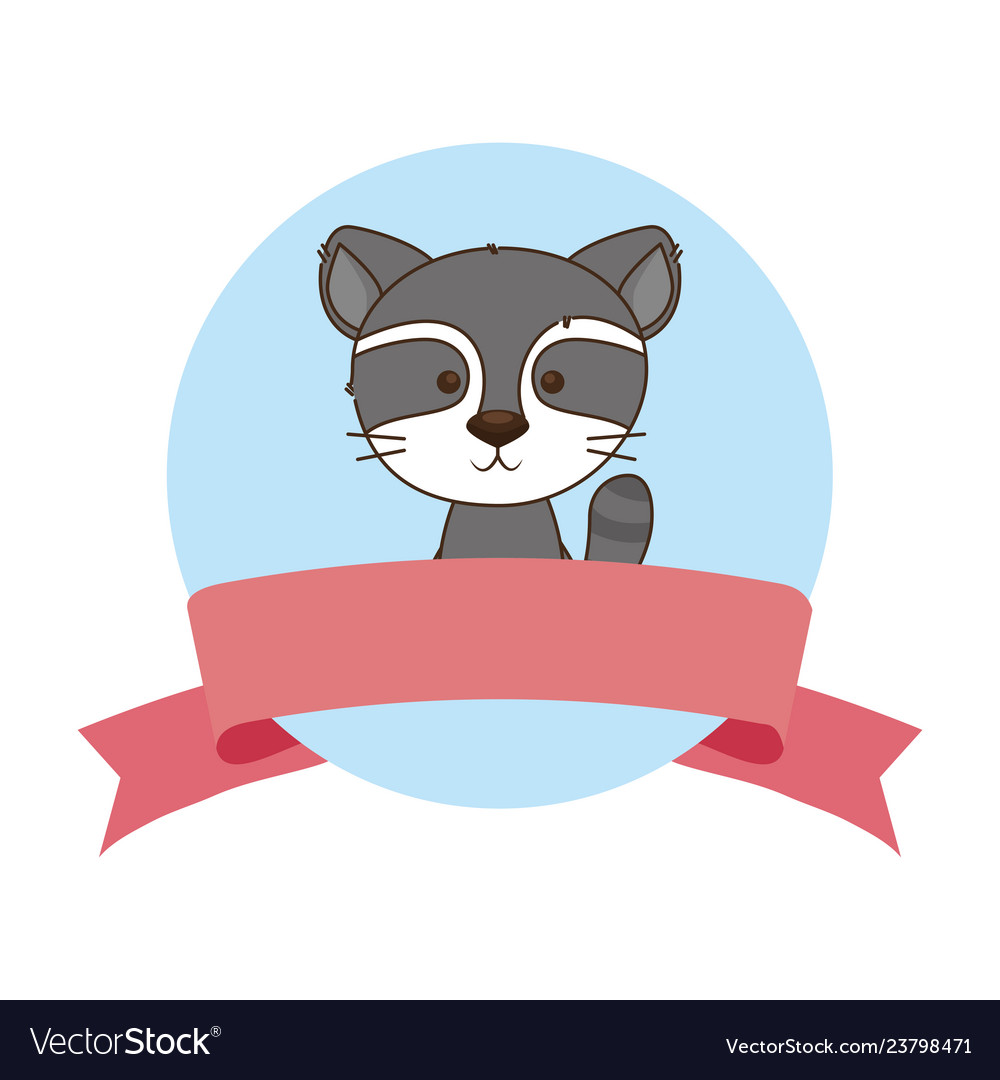 Süße kleine Waschbär-Charakter vector image Süße kleine Waschbär-Charakter