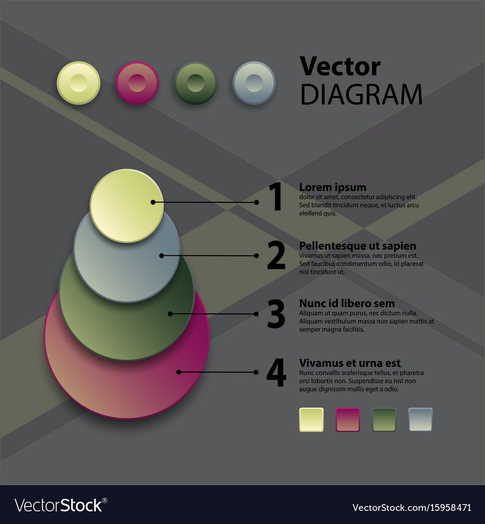 Diagram template Royalty Free Vector Image - VectorStock