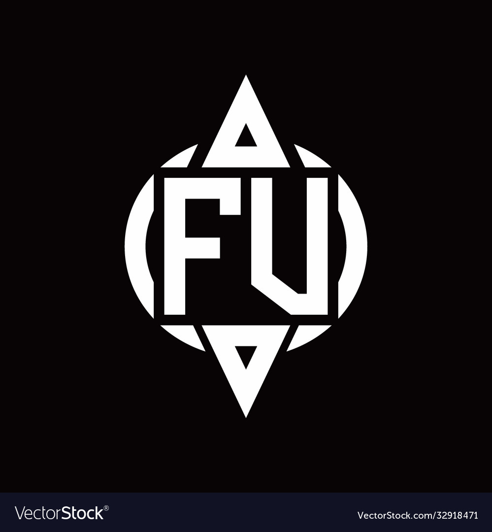 Fv logo with circle rounded combine triangle top