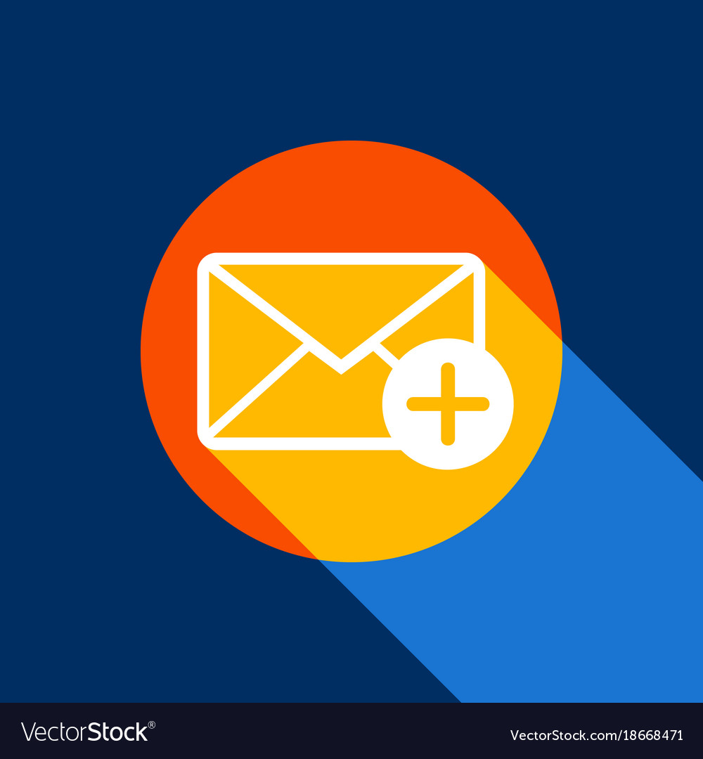 Mail sign with add mark