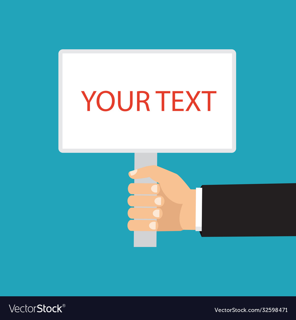 Put your own text here background template vector image Put your own text here background template