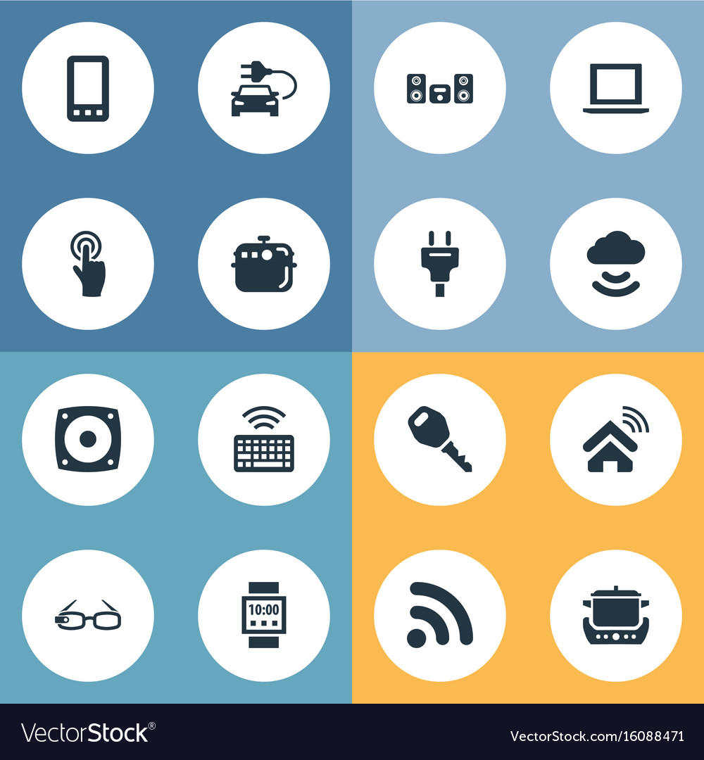 Set of simple device icons