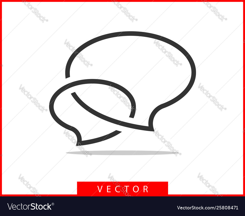 Talk bubble speech icon blank empty bubbles