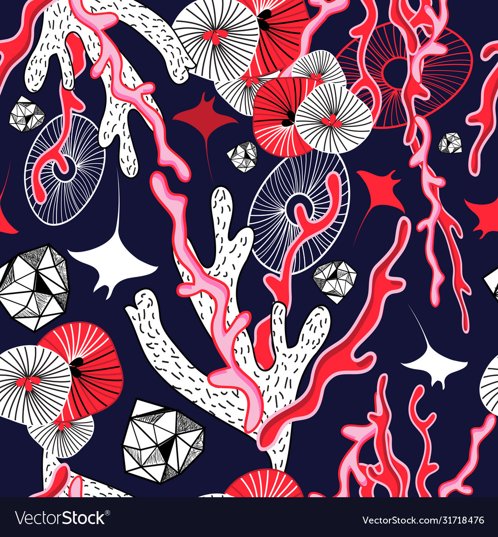 Abstract marine pattern design