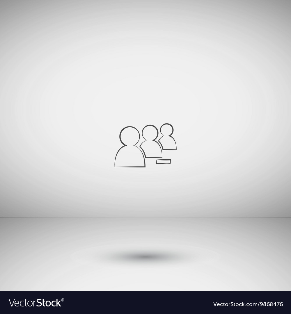 Add new user account flat icon for apps