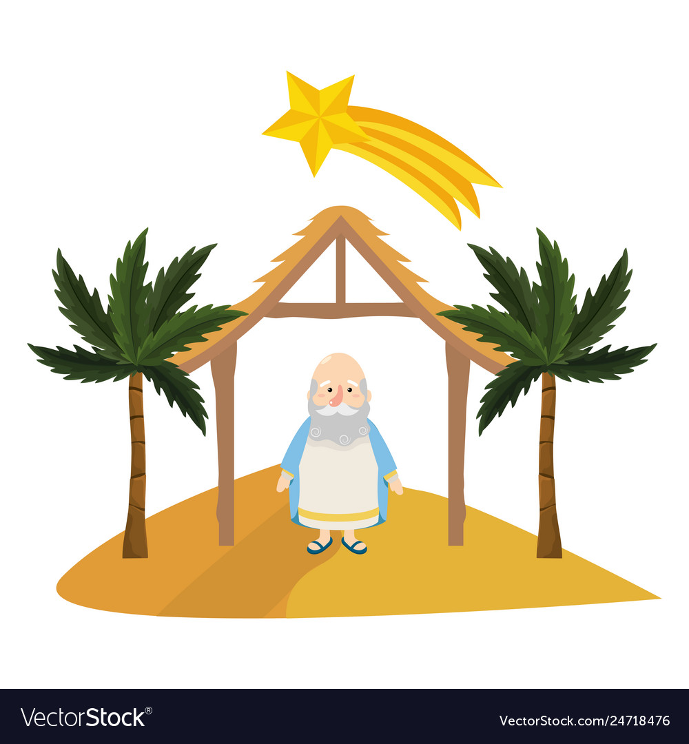 Weihnachtskrippe Cartoon vector image Weihnachtskrippe Cartoon