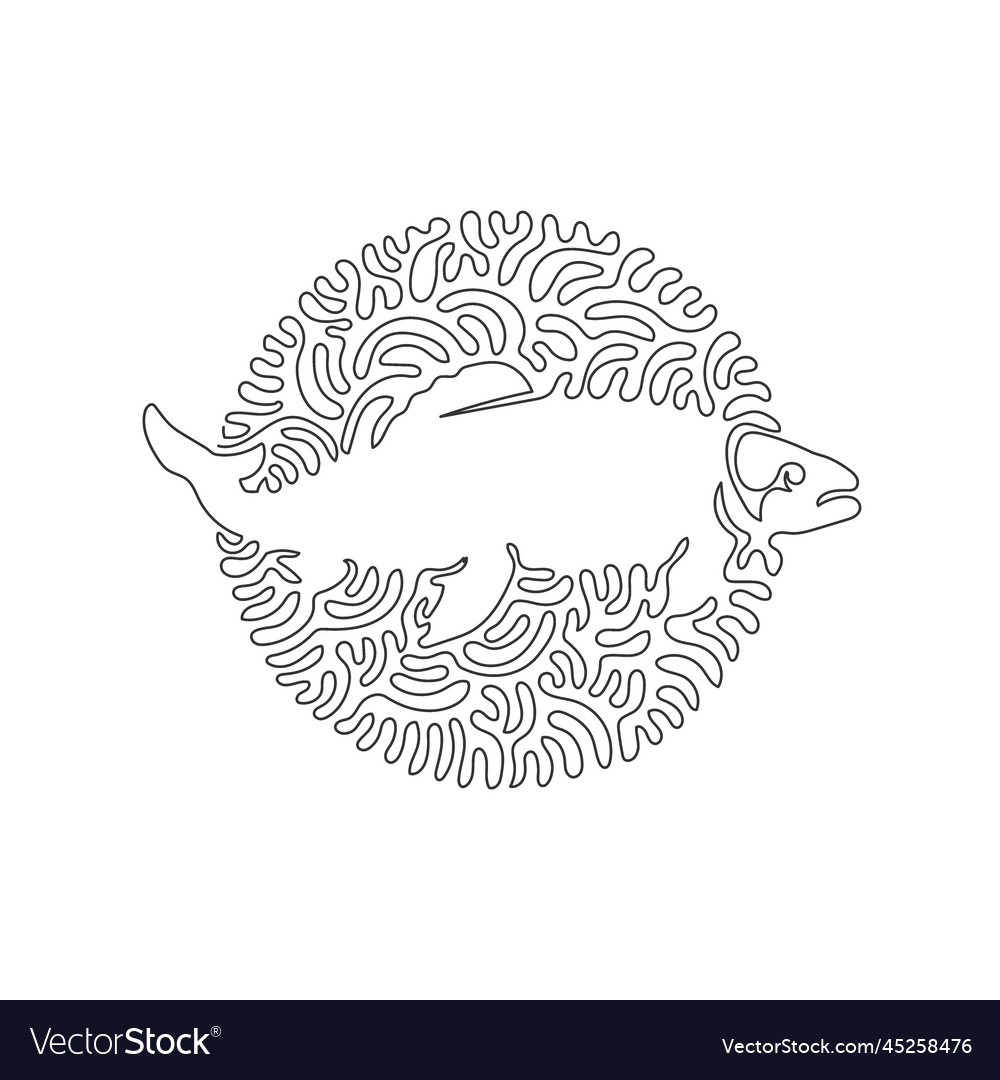 Continuous curve one line drawing of mythological Vector Image Continuous curve one line drawing of mythological