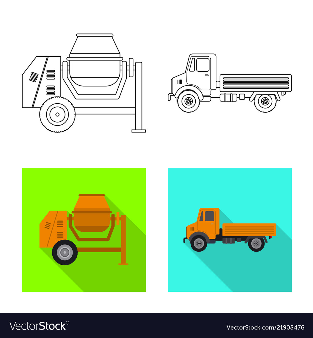Design of build and construction icon set vector image Design of build and construction icon set
