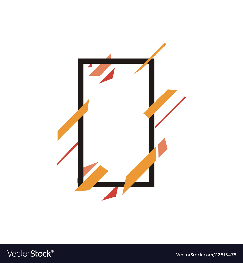 geometric banner shape royalty free vector image
