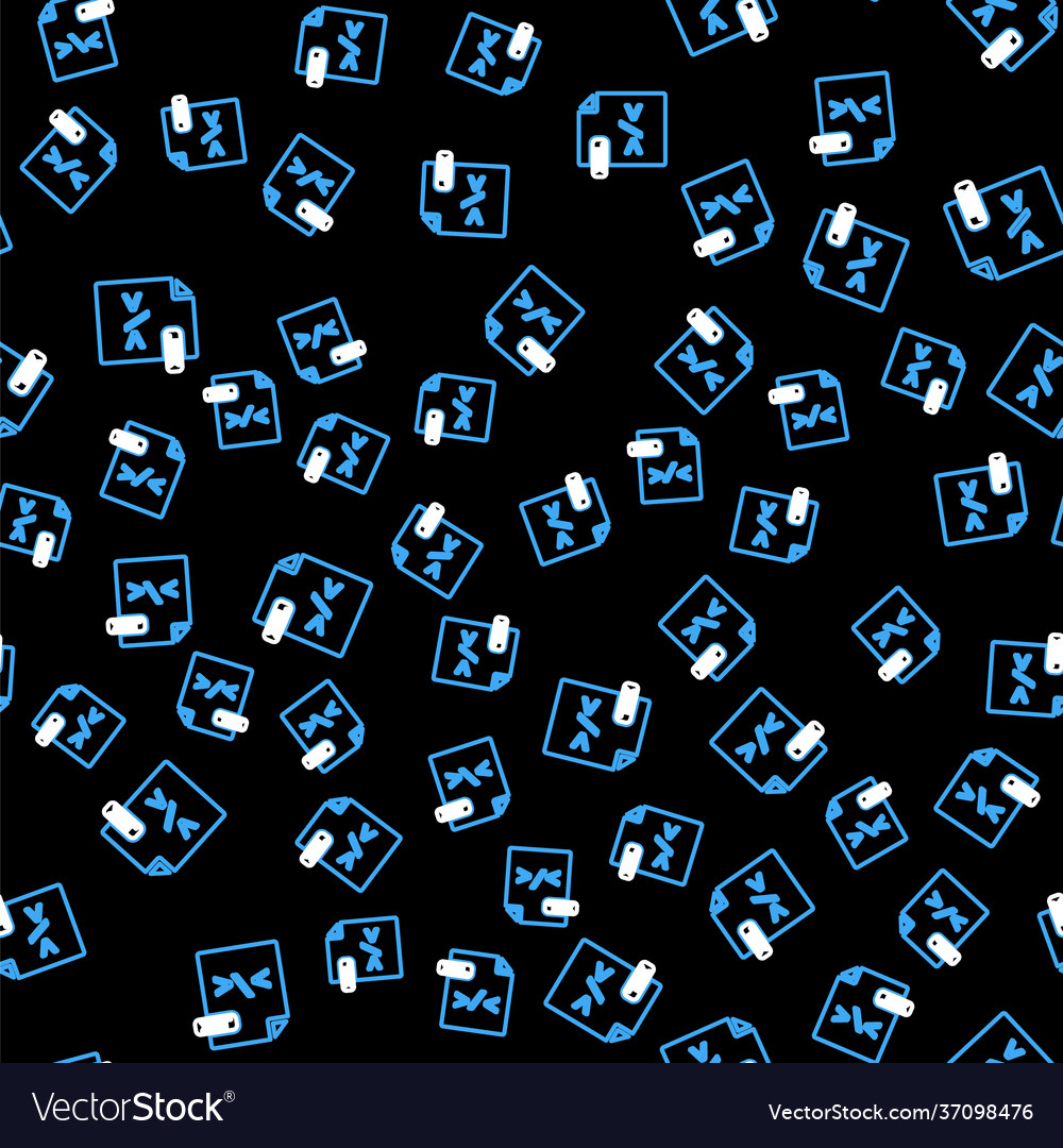 Line xsl file document download button icon vector image Line xsl file document download button icon