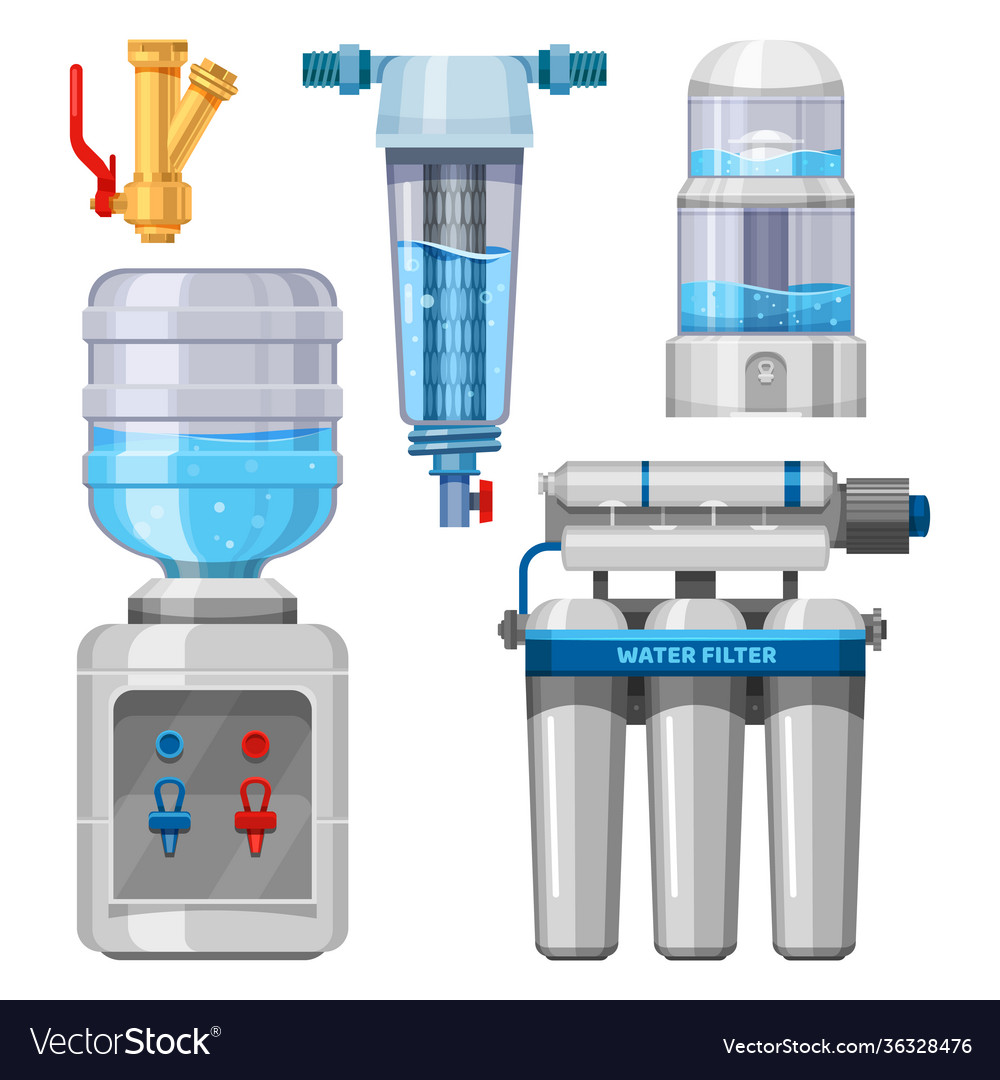 Set water filters and drinking system
