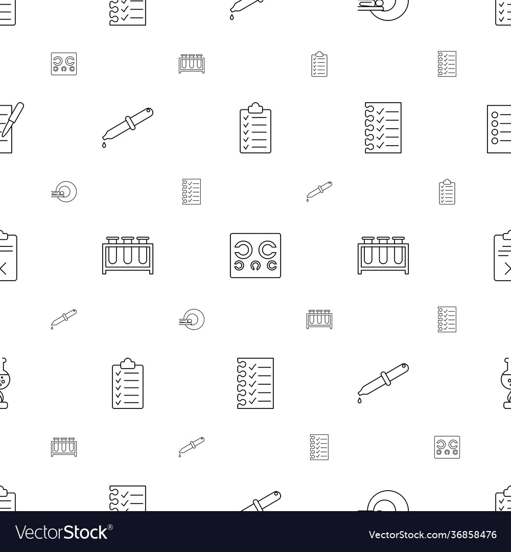Test icons pattern seamless white background