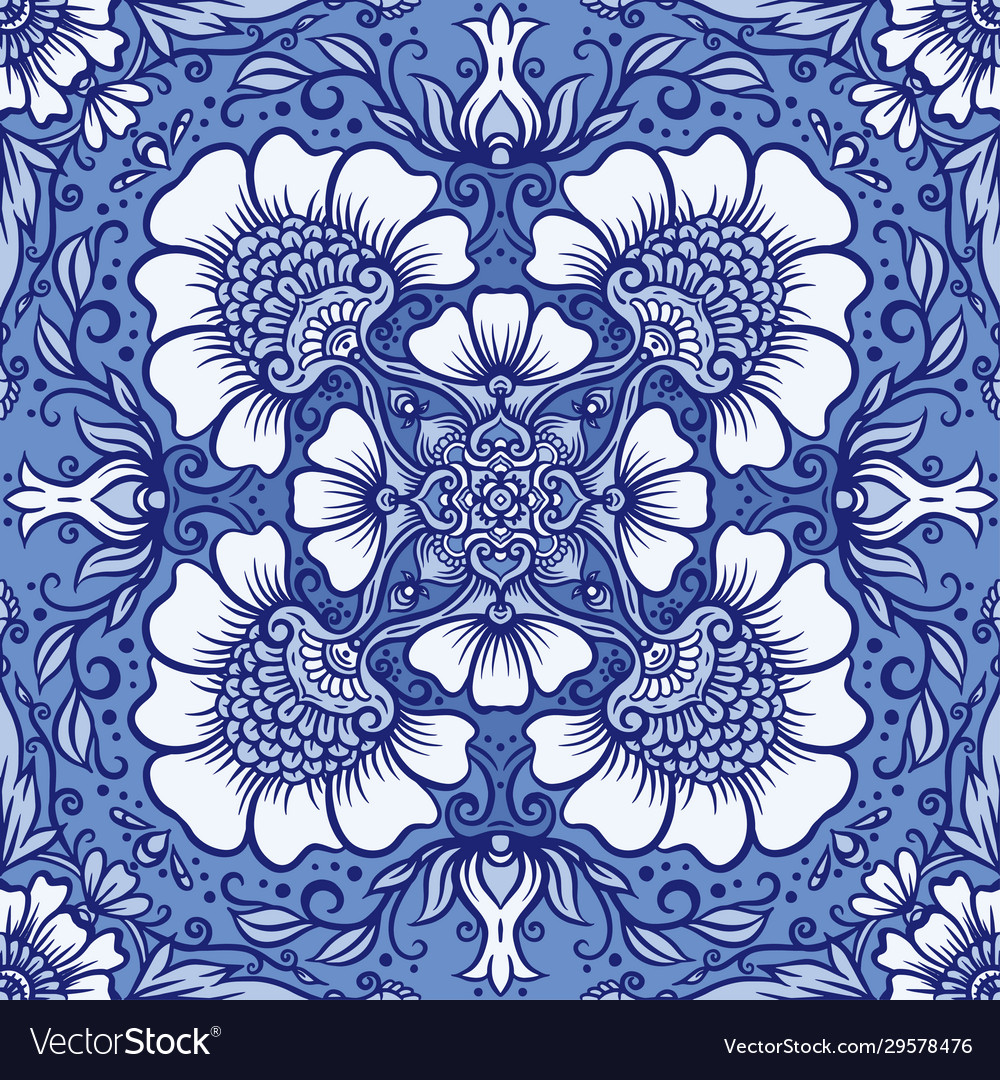 Traditionelle indische Henna Ornament vector image Traditionelle indische Henna Ornament